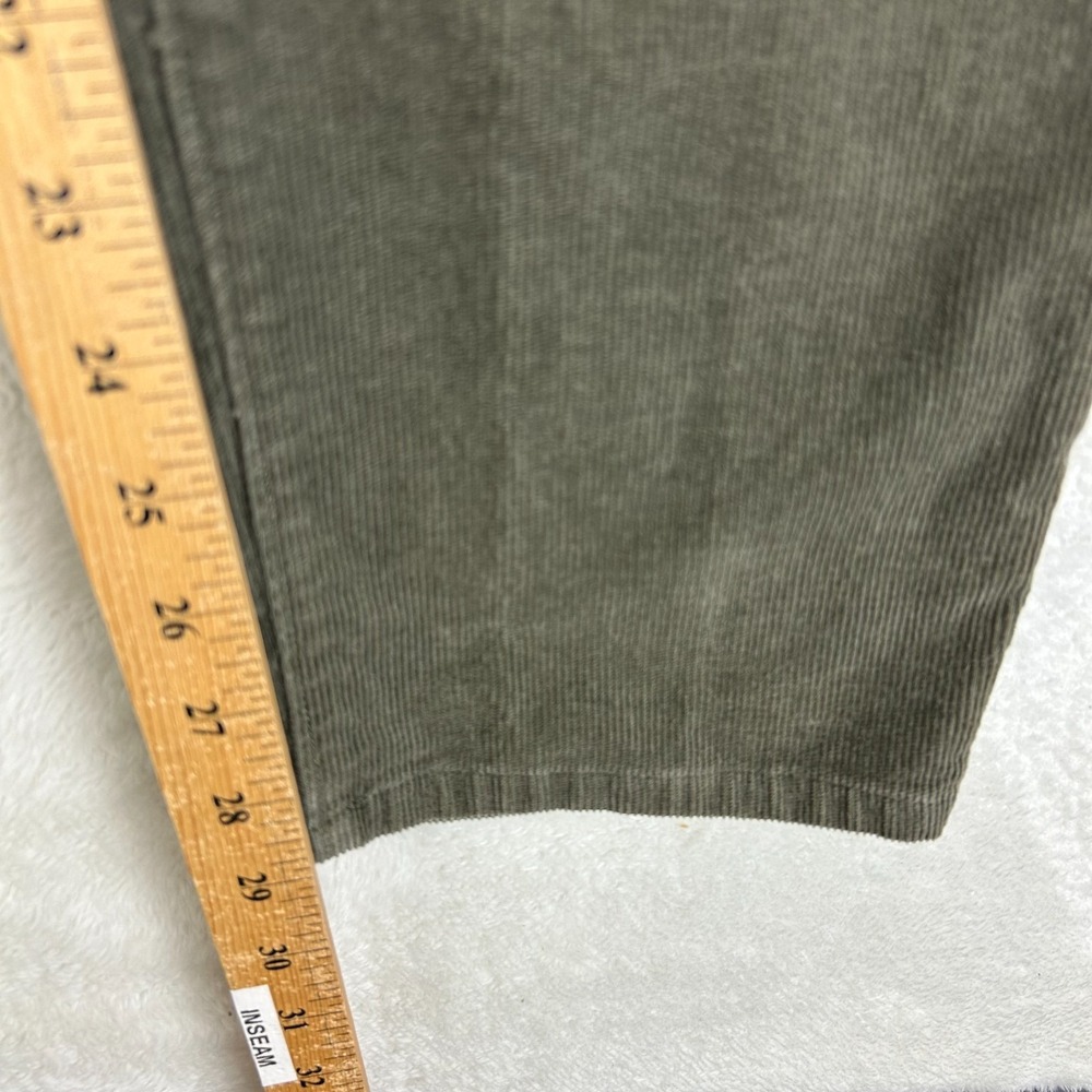 Bonobos Corduroy Pants Mens 33x30 Olive Green Slim Athletic Straight Fit Casual - Picture 13 of 16